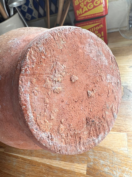 Gargoulette / Chevrette vintage avec son couvercle (rare) en terre cuite vernissée