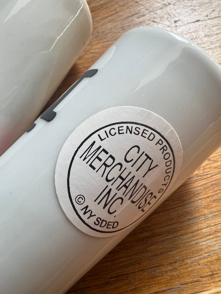 Poivrière et salière en porcelaine I ❤️ NY