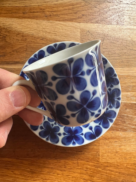 Tasse et sous-tasse vintage en porcelaine "Mon Amie" par Marianne Westman pour Rörstrand (Sweden) - 80'S