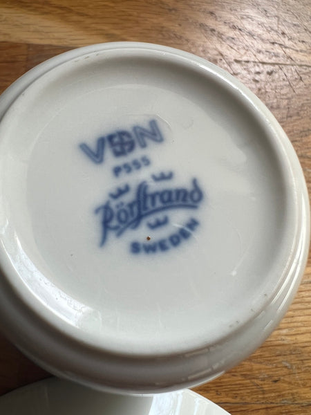 Tasse et sous-tasse vintage en porcelaine "Mon Amie" par Marianne Westman pour Rörstrand (Sweden) - 80'S