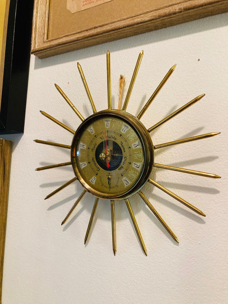 Baromètre thermomètre soleil vintage Mistral - Années 60