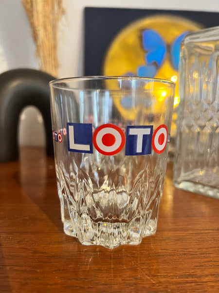 Service à whisky vintage Loto par Luminarc - Service Diamant - Années 80
