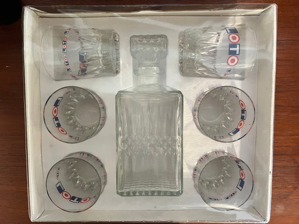 Service à whisky vintage Loto par Luminarc - Service Diamant - Années 80