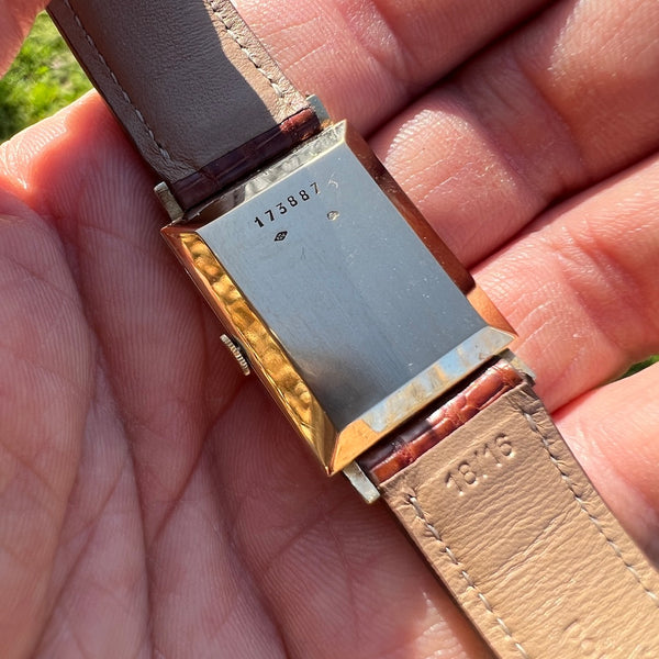 Montre Jaeger Lecoultre Art Déco en or 18k - Années 50/60