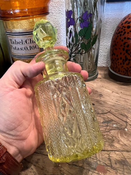 Flacon à parfum vintage en Ouraline 19cm