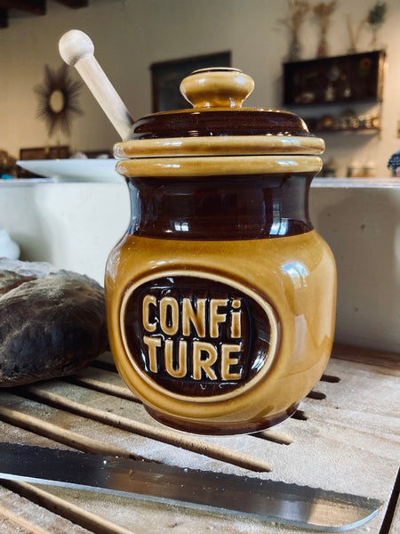 Pot à confiture en céramique vintage Verceram - 1950/60