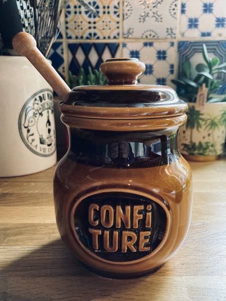 Pot à confiture en céramique vintage Verceram - 1950/60