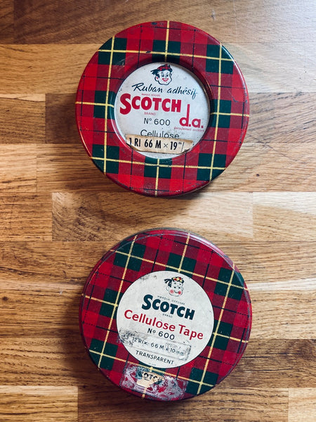 Lot de 2 boites métalliques vintages SCOTCH