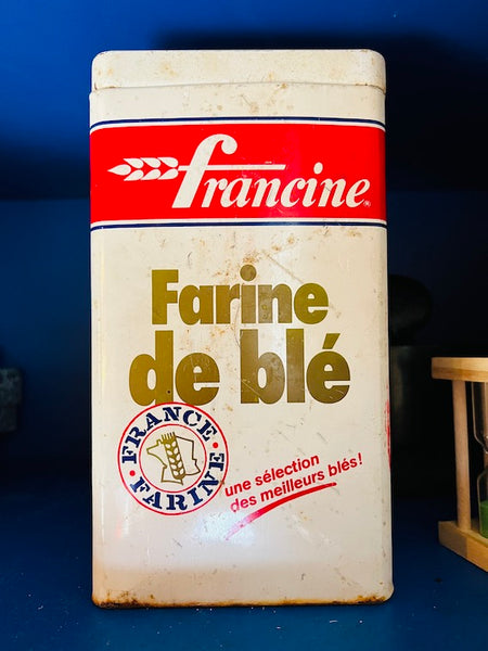 Boite métallique vintage Francine farine de blé