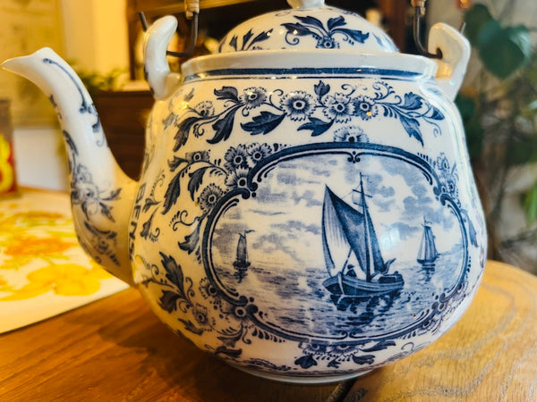 Théière / service à cacao vintage Bensdorp en faïence- Heijstee Smit & Co. Amsterdam - Années 30