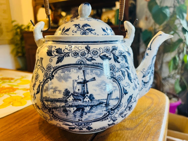 Théière / service à cacao vintage Bensdorp en faïence- Heijstee Smit & Co. Amsterdam - Années 30