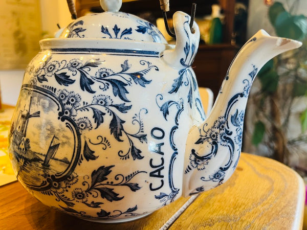 Théière / service à cacao vintage Bensdorp en faïence- Heijstee Smit & Co. Amsterdam - Années 30
