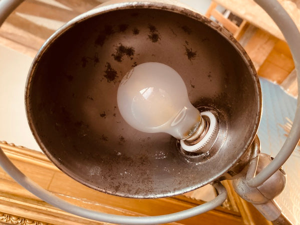 Lampe d'atelier Jieldé vintage 2 bras restaurée