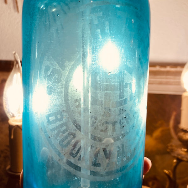 Siphon d'eau de Seltz vintage Sam HOFFMAN Brooklyn NY - 1920/1930