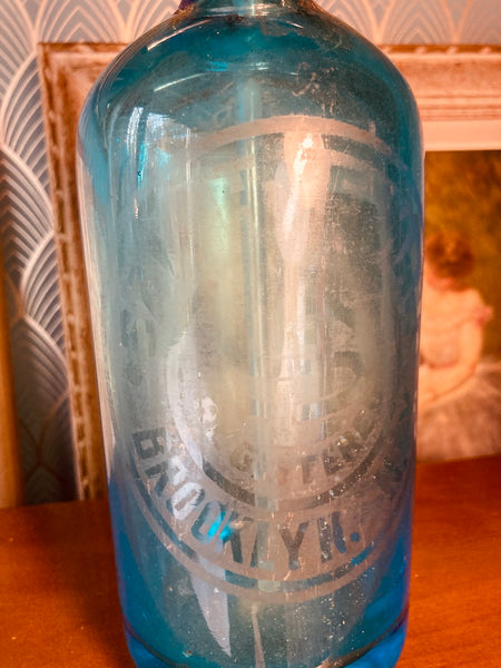 Siphon d'eau de Seltz vintage Sam HOFFMAN Brooklyn NY - 1920/1930