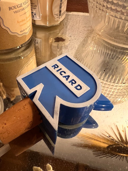 Bouchon doseur / bac verseur Ricard vintage bleu - Années 70