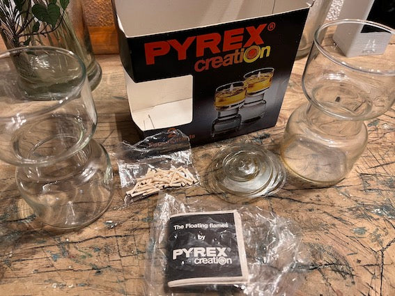 Feux flottants vintages Pyrex Création - Années 80