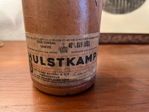 Bouteille vintage en grès Hulstkamp - Gin Genièvre - Années 40/50