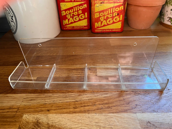 Pots de cuisine vintages en plexiglas - Inclusion d'épices et herbes de cuisine