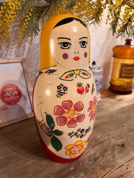 Seau à glace poupée russe Matriochka Moskovkaya - 1980