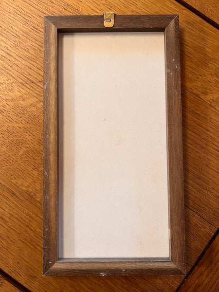 Petit cadre miroir humoristique vintage pour WC