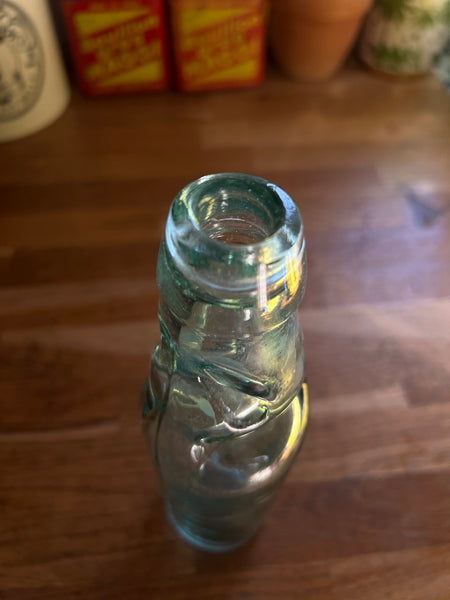 Bouteille de bière vintage à bille en verre