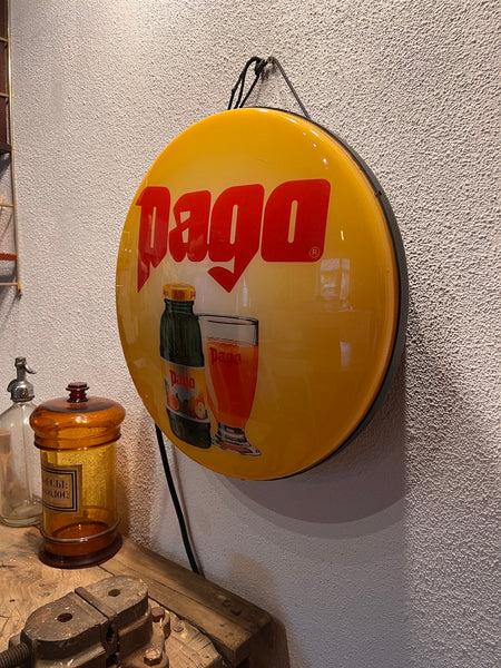 Enseigne lumineuse vintage de bar / bistrot Pago
