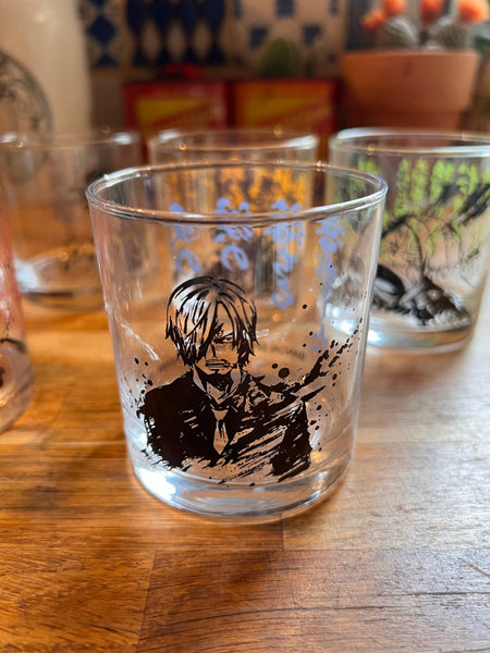 5 verres collectors One Piece Ichiban Kuji Bandai Spirits - Made in Japan