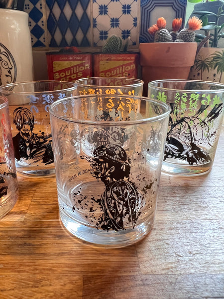 5 verres collectors One Piece Ichiban Kuji Bandai Spirits - Made in Japan