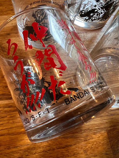 5 verres collectors One Piece Ichiban Kuji Bandai Spirits - Made in Japan