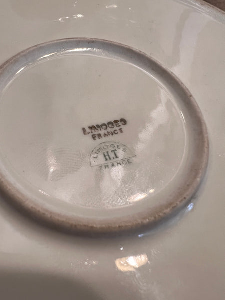 Bonbonnière ancienne en porcelaine Limoges HT France - Années 30