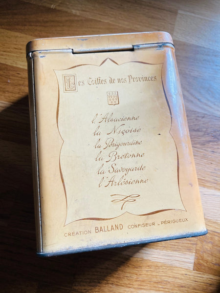 Lot de 4 boites métalliques vintages Balland Confiseur Périgueux