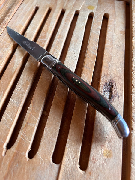 Couteau vintage Laguiole véritable Coutellerie Chevalarias 10cm