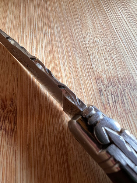 Couteau vintage Laguiole véritable Coutellerie Chevalarias 10cm