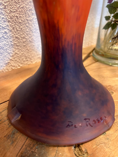 Lampe champignon vintage en pâte de verre signée Dei Rossi