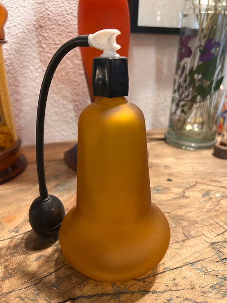 Vaporisateur à poire vintage en verre et caoutchouc