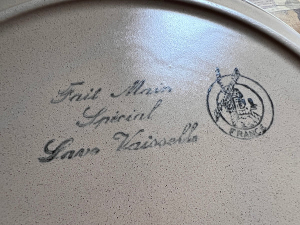 8 assiettes plates vintages en grès Moulin des Loups Orchies