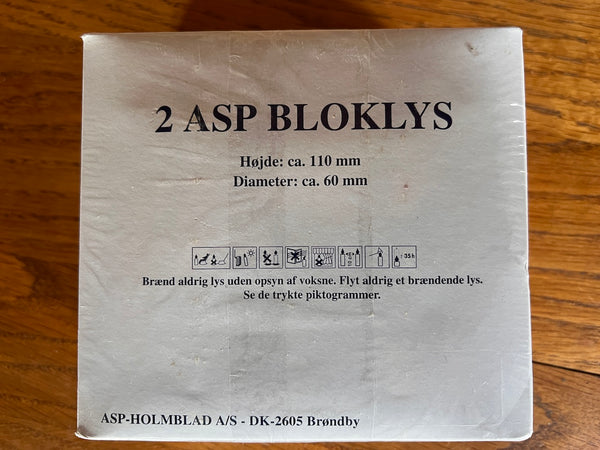 2 bougies "Bon appétit" - ASP Holmblad Danemark