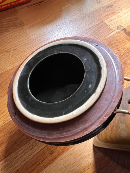 Boîte / pot à café moulu vintage en céramique Café Privilège