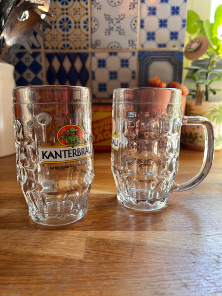 Duo de chopes vintages Kanterbrau 25cl