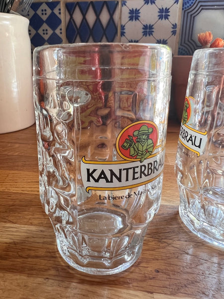 Duo de chopes vintages Kanterbrau 25cl
