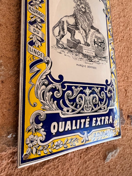 Petite plaque émaillée Bleu Outremer Qualité extra