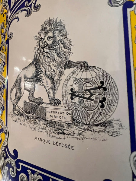 Petite plaque émaillée Bleu Outremer Qualité extra