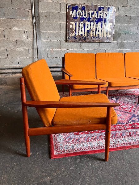Le Sélectionneur - Brocante - Salon scandinave en teck par Grete Jalk pour Glostrup Møbelfabrik Danemark - 1960