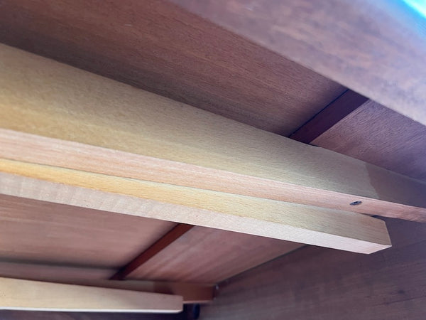 Table style scandinave en teck et ses 2 rallonges à l'italienne - Editions LB France - Années 60