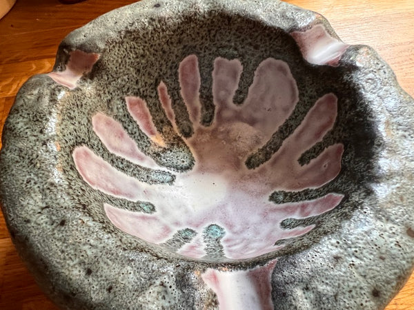 Mortier et pilon vintage en céramique Fat Lava Vallauris - Années 70