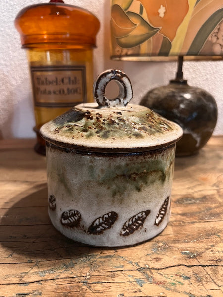 Bonbonnière / pot vintage en céramique Albert Thiry (1932-1990) - Vallauris - Années 60