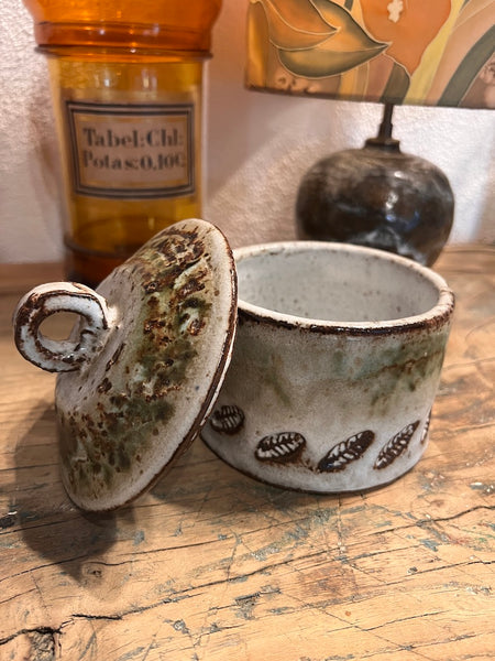 Bonbonnière / pot vintage en céramique Albert Thiry (1932-1990) - Vallauris - Années 60