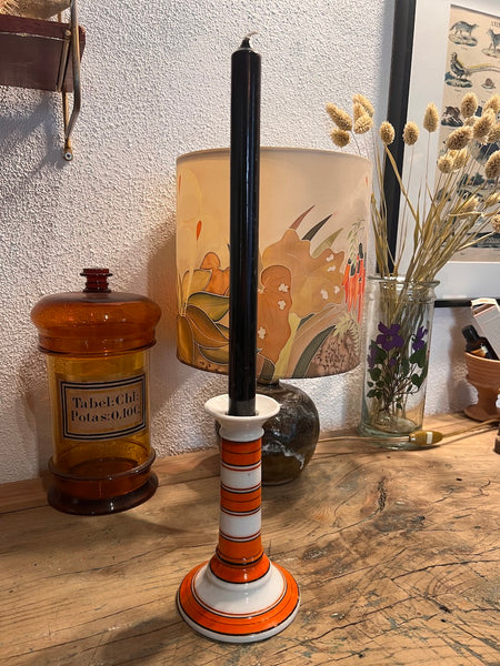 Rare bougeoir flambeau vintage en porcelaine de Paris - 19ième siècle