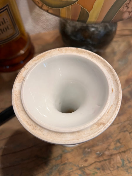 Rare bougeoir flambeau vintage en porcelaine de Paris - 19ième siècle
